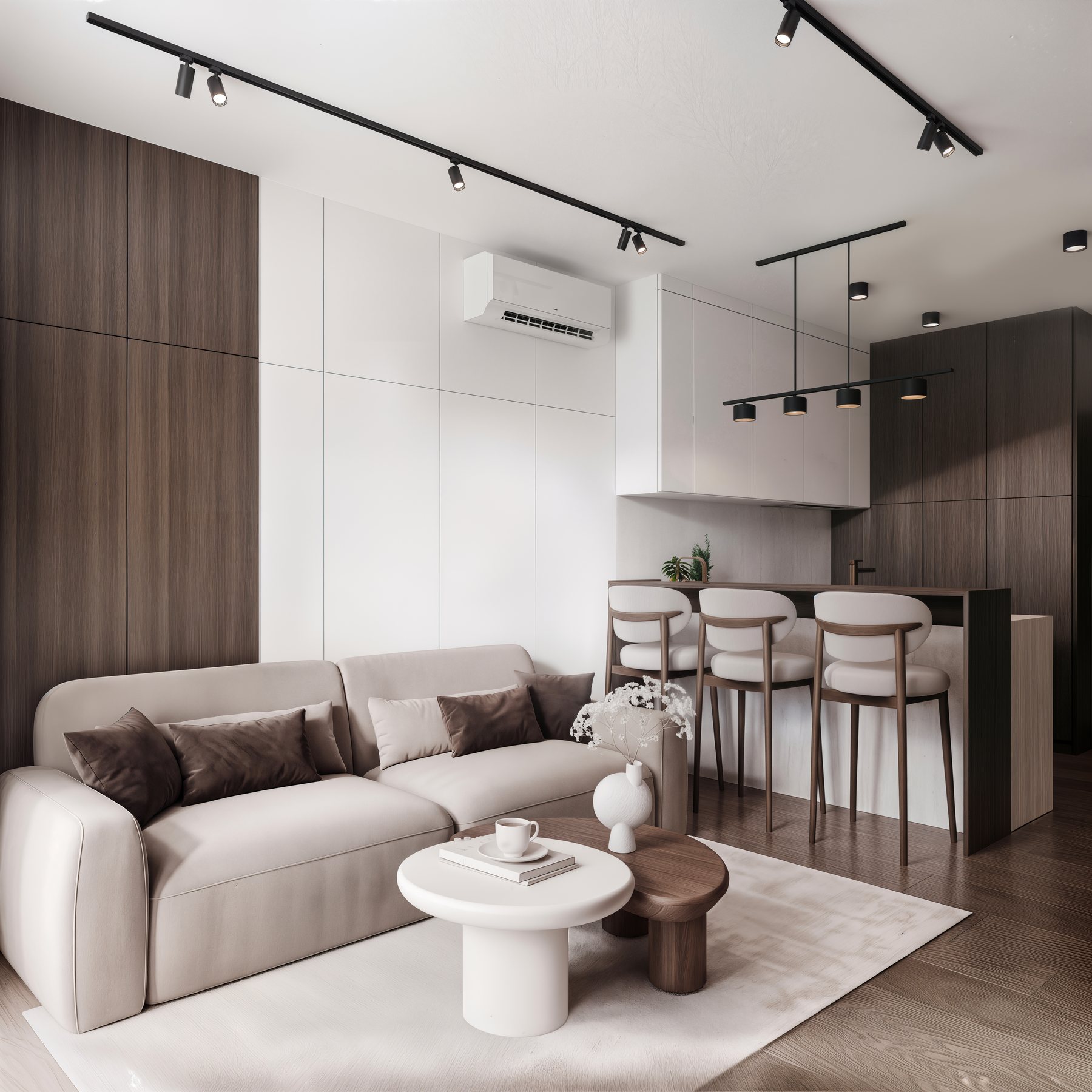Warm Minimal Apartment — visualization