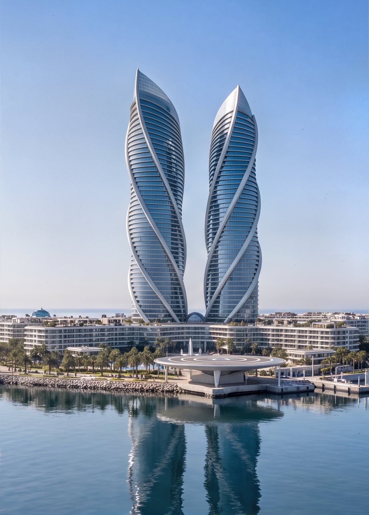 Twin Towers Marina Resort — visualization